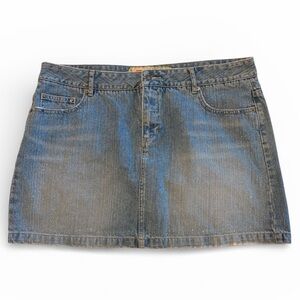Route 66 Blue Denim Mini Skirt